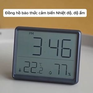 Nhiệt Kế Ẩm Điện Tử Phòng Màn Hình LCD Đo Chính Xác Thiết Kế Mỏng Dễ Dàng Treo Tường Hoặc Hít Nam Châm