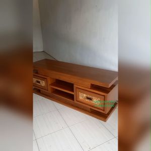 Meja TV Minimalis Retro Harga Termurah Rak TV Kayu Jati