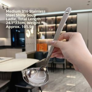 MOLORE | 316 Stainless Steel Soup Spoon Ladle Set