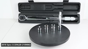 【Local shipping】UNICORN 1/2" Micrometer Adjustable Torque Wrench 5-25 Nm 28-210 Nm with Socket Set for Automotive Tires & Wheels Lug Wrenches