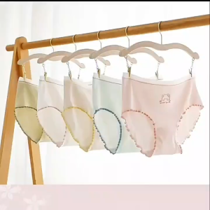 (CD01) Set 5 Quần Chip Bé Gái Mẫu Happy Bear Quần Lót Bé Gái Kháng Khuẩn 100% Cotton an toàn cho bé