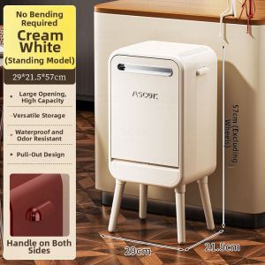 ASCOR | No-bend Mobility Trash Bin With Wheels