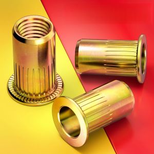 30/20/10Pcs M3 M4 M5 M6 M8 M10 M12 Carbon Steel Rivet Nut Flush Head Nutserts for Metal Auto Furniture Repair DIY