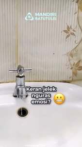 Kran Wastafel Besi Chrome - Keran Westafel Cuci Tangan Stainless Nekel