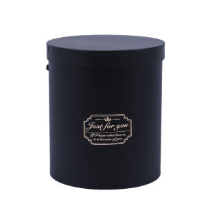 Three-Flower Bouquet Silver White Black Box Floral Art Packaging Box Flower Arrangement Gift Box Flower Barrel Art Supplies