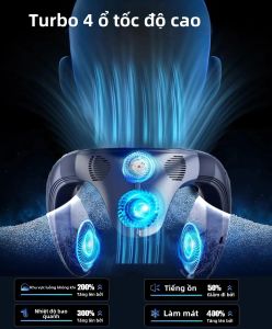 Quạt Đeo Cổ Di Động Có Thể Sạc Lại Máy Điều Hòa Không Khí Làm Mát Không Cánh Máy Làm Mát Cá Nhân Có Thể Đeo Ngoài Trời Với Công Nghệ Bán Dẫn