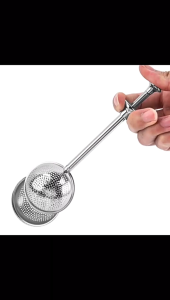 Stainless Steel Tea Infuser Strainer Long-Handle Fine Mesh Tea Interval Diffuser for Bulk Tea