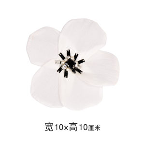 Handmade Large Size Pink Floral Brooch Pin for Wedding Dresses Skirts Couple Sweet Style Fashion Accessories Hairpins