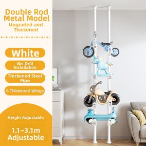 WEILAISHI | Multi-level Hanging Storage Rack for Bicycles Scooters Balls and Toys