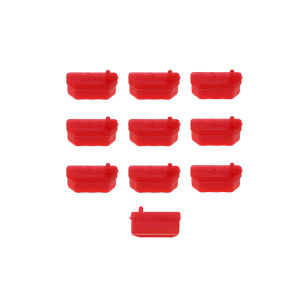 JCD 10pcs Silicone Anti Dust Plug Stopper Universal Dustproof USB Port HDMI Interface Cover Black for Laptop PC Computer