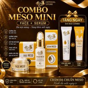 COMBO FACE MESO mini 10g + SERUM MESO mini 10ml FAIRY Hỗ trợ dưỡng sáng cấp ẩm căng bóng (tặng 1 Sữa Rửa Mặt mini + 1 TTBC mini)