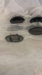 pzcf 5pcs DIY Craft Decorative Metal Handbag Hardware Handmade Tags Garment Labels Clothing Bags