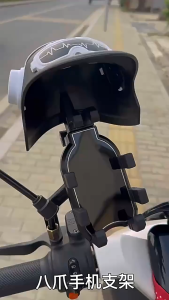 Fonken Motorcycle Phone Holder Handlebar Phone Holder Bicycle Cycling GPS Phone Mount With Helmet