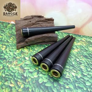 once pipa padutan kayu kelor hitam model kerucut 12cm B159