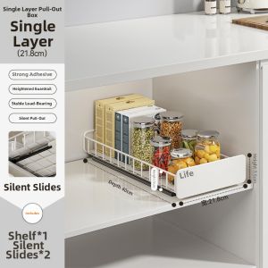 SHENGHUOXUANYAN | Pull-out Drawer Organizer for Kitchen Storage