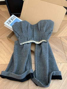 LTST | Retro American Light Grey Patchwork Flannel Suit Trousers