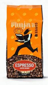 Carton Deal - Monjava Coffee Beans Espresso 1kg x 4 Units 100% Arabica Whole Beans
