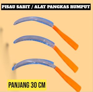 Pisau Sabit Arit Padi Rumput Panjang 30Cm Sangat Kuat Dan Tajam