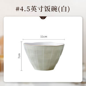 Luxurious Ceramic Bowl Plate Set Creative Personalized Rice Bowl Soup Bowl Home Use Dining Utensils Nordic Style Simple Color