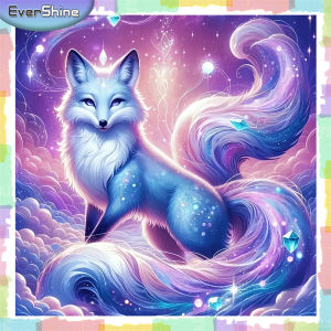 EverShine Full Set Diamond Painting Fox Cartoon Cross Stitch Embroidery Animal Craft Kit Mosaic Fantasy Modern Home Decoration