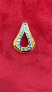 Poh Heng Jewellery 22K Elegance Omega Earings in Yellow White Gold[Price By Weight]