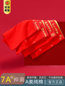 Red Cotton Boys Briefs Snake Year Underwear Boys Short Pants Luxury Style mid Waist Flat Angle Cotton Fabric Antibacterial