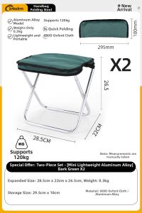 PATGEAR | Mini Portable Foldable Stool for Outdoors