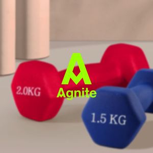 Agnite Barbel / Dumbell Set 1 1.5 2 kg Vinyl ER08X