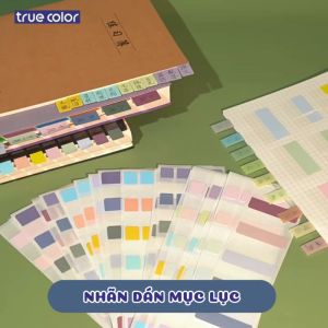 Nhãn Dán Mục Lục Nhiều Màu Sắc Nhãn Dán Phân Loại Set Nhãn Dán Ghi Chú Tiện Lợi Sticker Dán Note Độ Dính Cực Tốt