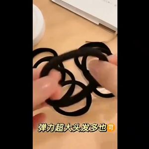 100Pcs Black Ponytail Holde High Elastic Rubber Band Black Hair Ties for Women Girls Durable Simple Design Hair Rope Hair Bands Hair Accessories