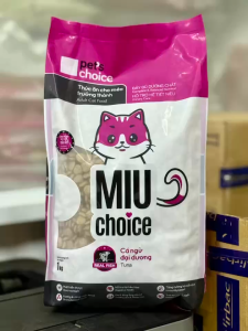 HẠT MIU CHOICE - 1KG - THỨC ĂN CHĂM SÓC TIẾT NIỆU BỔ SUNG DINH DƯỠNG TOÀN DIỆN CHO MÈO TRƯỞNG THÀNH - VỊ CÁ NGỪ ĐẠI DƯƠNG