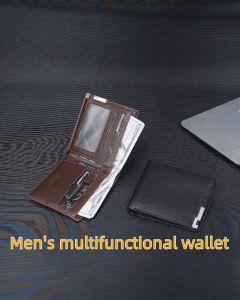 BAELLERRY D3287 Dompet Pria Lipat RFID Protect Bahan Kulit PU Leather Premium BAEOS