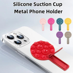 Silicone Suction Cup Multicolor Strong Adhesive Stand For iPhone 11 12 13 14 15 16 17 Pro Detachable Back Sticker Phone Holder