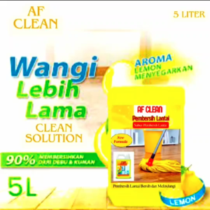 Cairan Pembersih Lantai AF Clean 5 Liter apel - pembersih Lantai Sabun Pel Lantai 5L