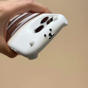 Ốp Điện Thoại Hình Gấu Trắng Nằm 3D Kawaii Cho iPhone Silicon Mềm Chống Sốc Chống Trầy Xước Vỏ Nhẹ Chống Bụi Tương Thích Với Nhiều Mẫu Mã