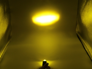 Pair Mini Motorcycle Driving Light 30w Super Bright 2 Color Dual Fisheye Lens Fog Spot Headlamp