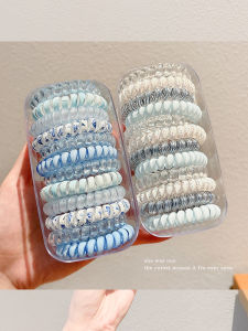 NING ZHOU | Blue Ins Style Elastic and Durable Hair Ties