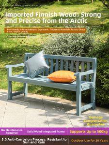 XiMei WoodWork | Waterproof Sun-Resistant Double Outdoor Bench