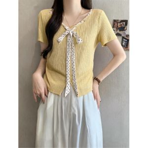 AIYITI | Yellow Sleeveless T-shirt Plus Size Slimming Top