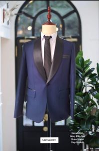 ชุดสูท สีกรม สำหรับผู้ชาย ชุดสูท 2 ชิ้น Tailored Slim Style by  Samuel2in1