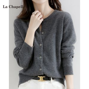 La Chapelle | Knit Sweater Coat for Women Loose Sweater Outerwear Spring Autumn Winter Bestseller