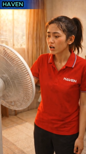 Quạt cây công nghiệp HAVEN HVS 600 gió mạnh lõi đồng 130W chạy êm bền bỉ 5 cánh ABS cho không gian rộng. Bảo hành 2 năm