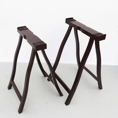 Portable A-Shaped Zither Stand Solid Wood Universal Leg Bracket Ergonomic Design Music Instrument Support Frame for Adults