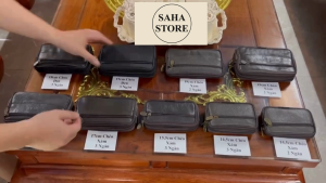 Ví ngang đeo thắt lưng cầm tay SAHA555 bao da hông đựng điện thoại tiền chìa khóa giấy tờ thẻ túi mini nhỏ gọn nam nữ