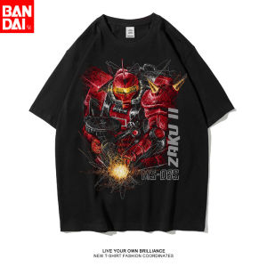 Bandai | Gundam Seed Strike Freedom Zgmf-x20a Sketch Style Frame Design Vintage Washed Oversized T Shirt 2026 Summer Men Cotton