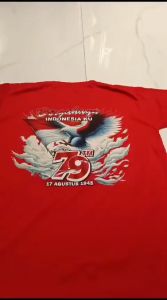 BD Atasan Kaos HUT Merah Putih Bdr RI 80 Kemerdekaan RI 2025 Kaos Merah Putih 17 Agustus 1945  Kaos Pria Kaos Wanita Katun Combed