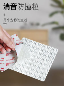 ใช้ในบ้านซิลิโคนสติ๊กเกอร์ติดผนังประตูแผ่นมือจับประตูตู้เย็น Anti-collision กันชนห้องครัวตู้ประตูสติกเกอร์