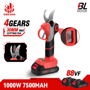 30mm Electric scissors Brushless Electric Pruner Shear 4 Gears Cordless Rechargeable Tree Branches Pruning Tool For Makita 18V Battery