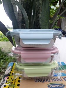 Hộp thủy tinh chữ nhật đựng thực phẩm 410ML có nắp hút chân không kín hơi Container Thực Phẩm An Toàn Thiết Kế Hộp Đựng Thực Phẩm Tiện Lợi - Lazada