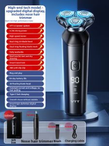 VTT | Portable Electric Shaver Water-Resistant Clean Shaving